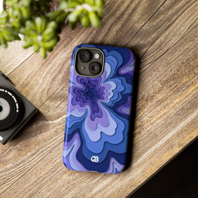 Periwinkle Strata Bloom · Tough Phone Case for iPhone · Purple