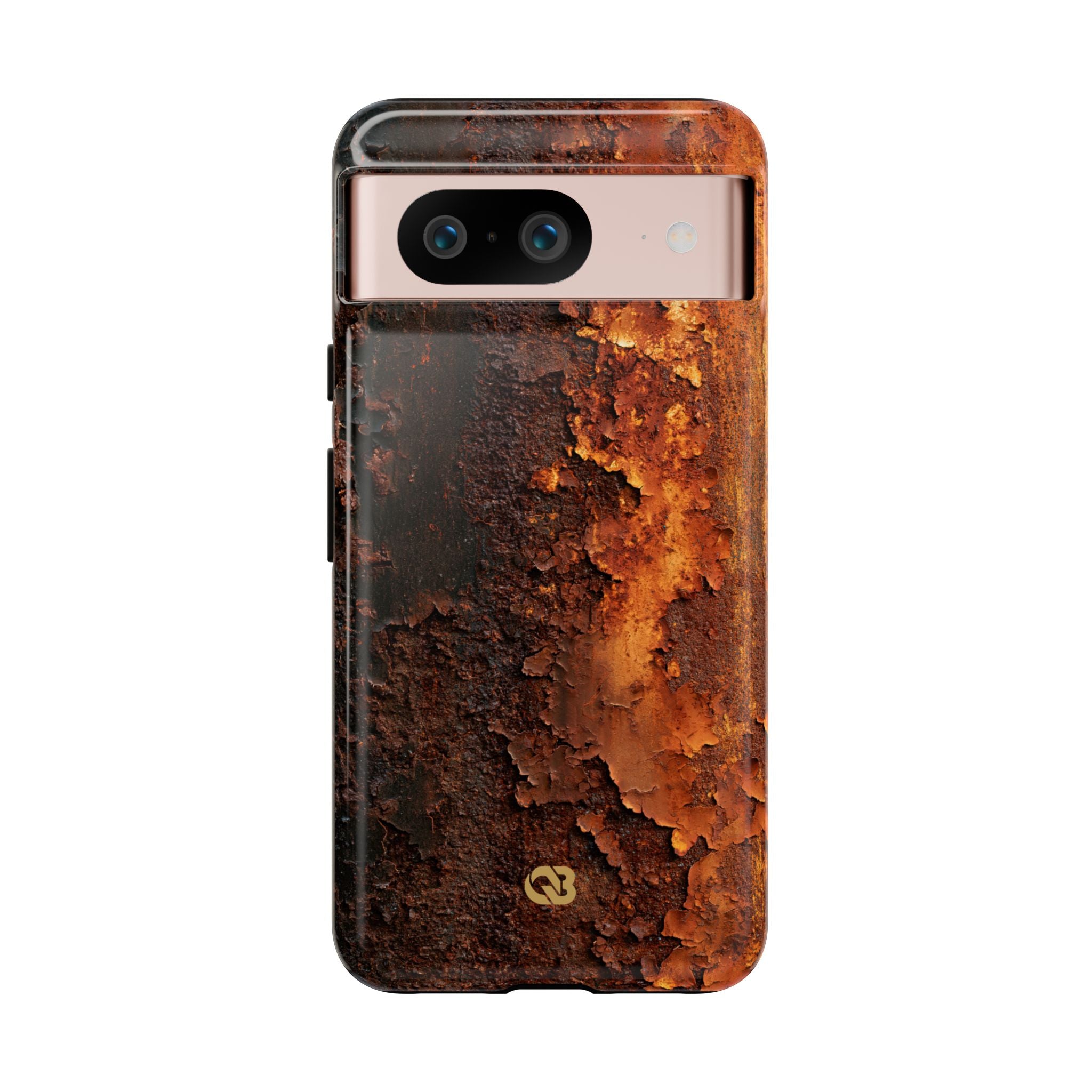 Orange Tough Phone Case for Google Pixel - Oxidized Iron Crust