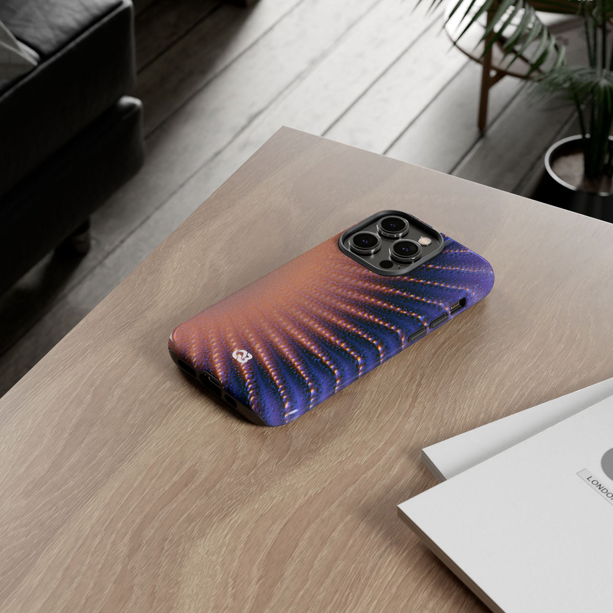Luminous Aura Burst · Tough Phone Case for iPhone · Blue