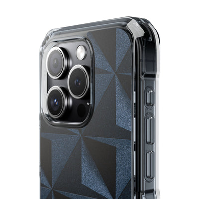 Blue Impact MagSafe Phone Case for iPhone - Indigo Basalt Facets