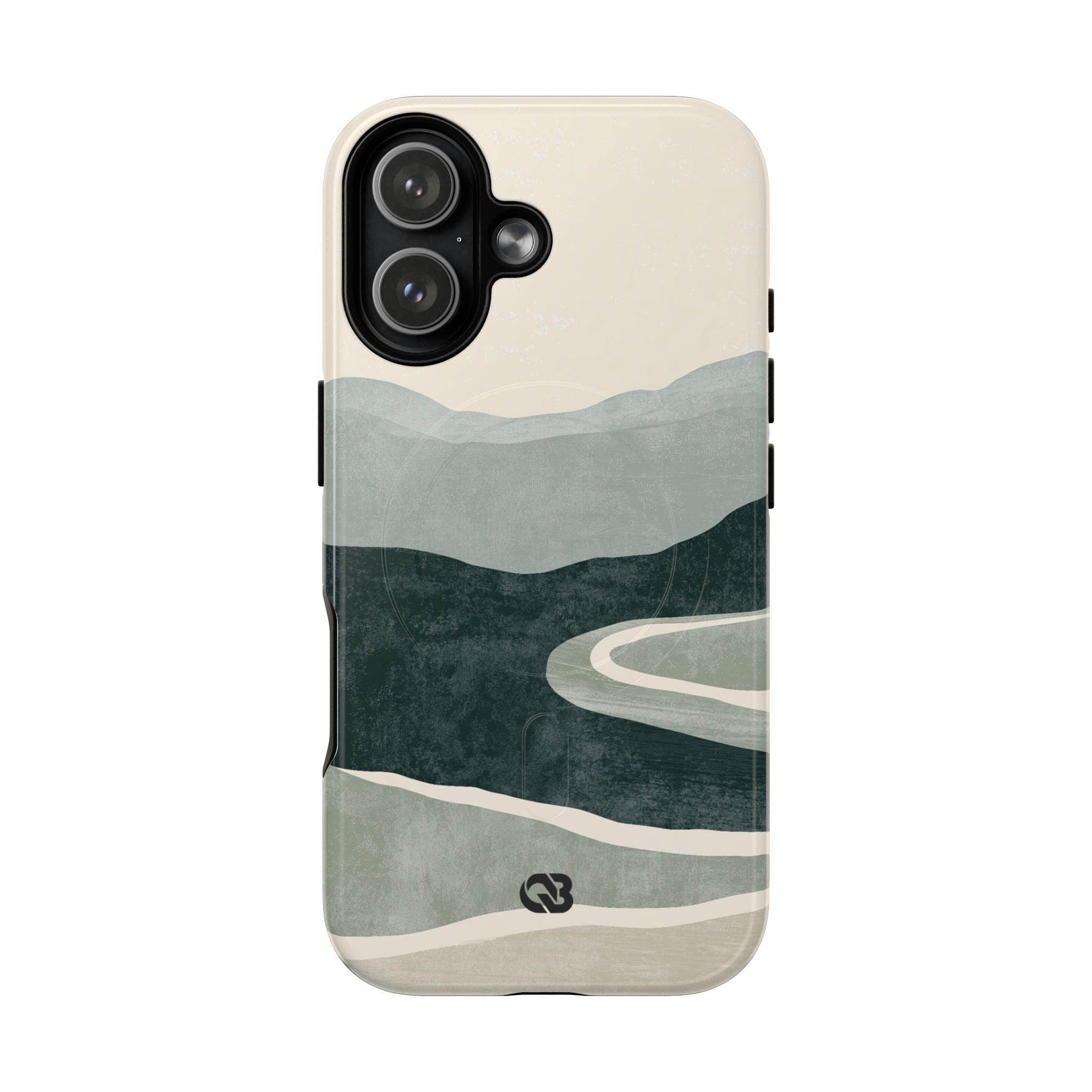 Green Tough 2.0 Magsafe Phone Case for iPhone - Misty Sage Valley