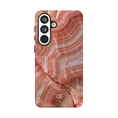 Blushing Rose Strata · Tough Phone Case for Samsung · Pink