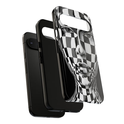 Checkered Face Google Pixel 9 Pro XL Case - Tough