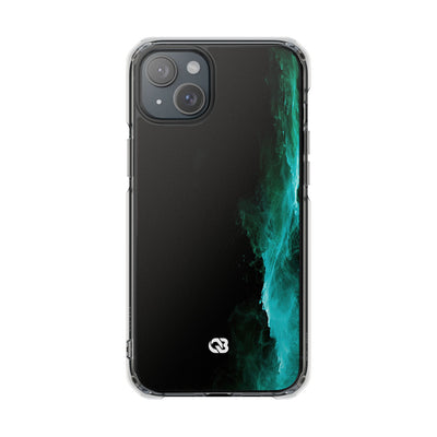 Luminous Plume · Clear Impact Magnetic Phone Case for iPhone · Teal