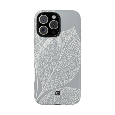 Minimal Leaf Skeleton · Tough Phone Case for iPhone · Grey