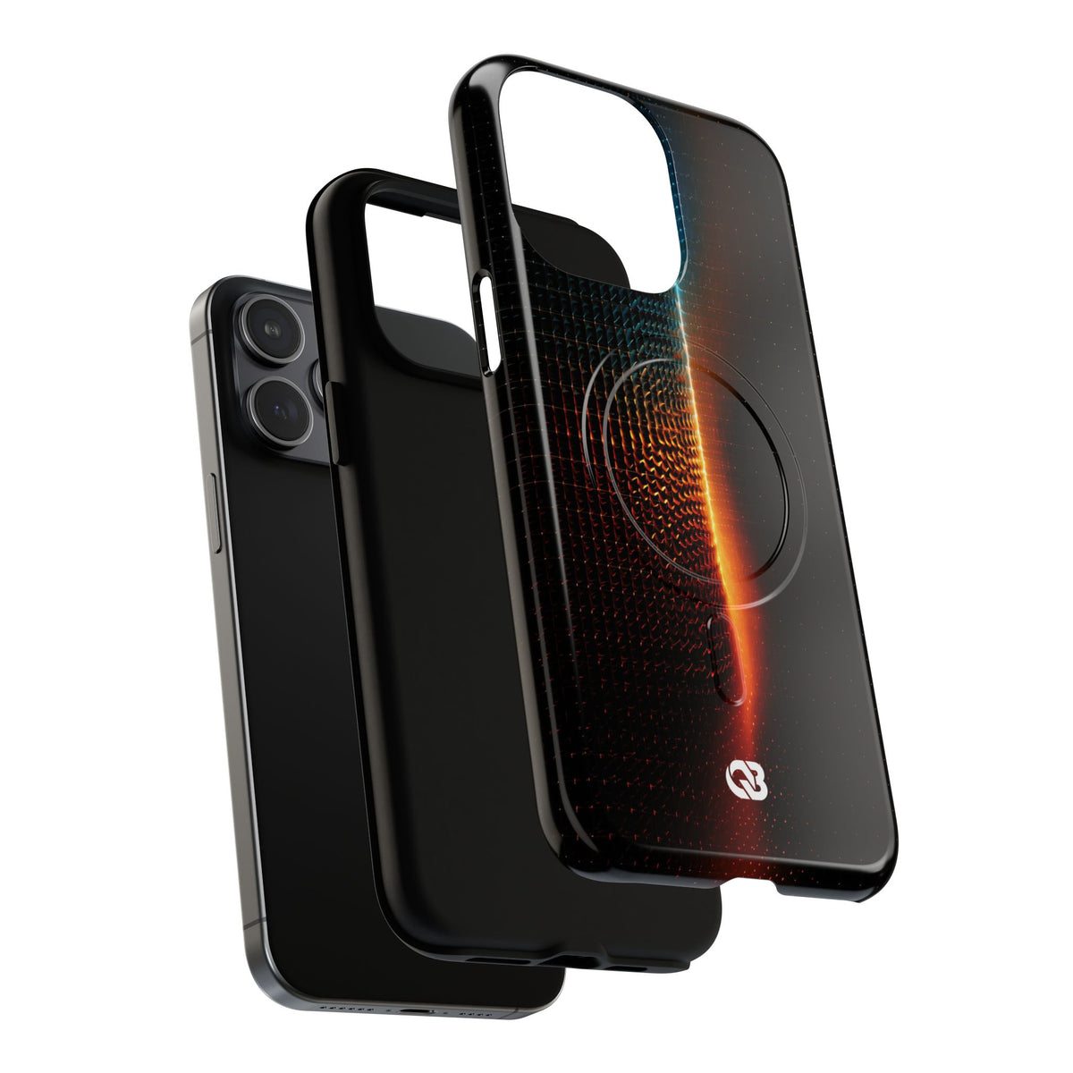 Luminous Refraction Grid · Tough 2.0 Magnetic Phone Case for iPhone · Black