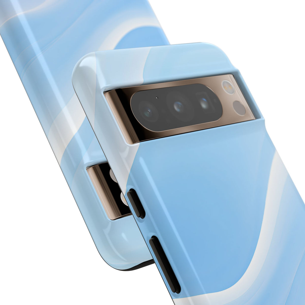 Blue Tough Phone Case for Google Pixel - Glacial Blue Silk