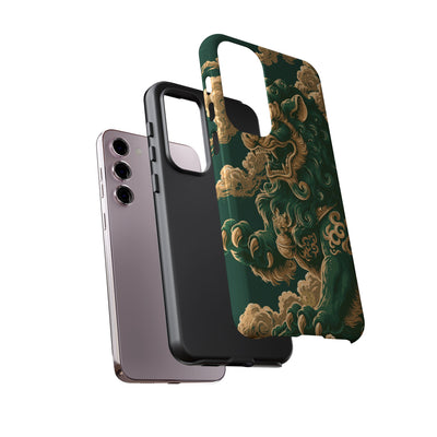 Imperial Guardian Lion · Tough Phone Case for Samsung · Green