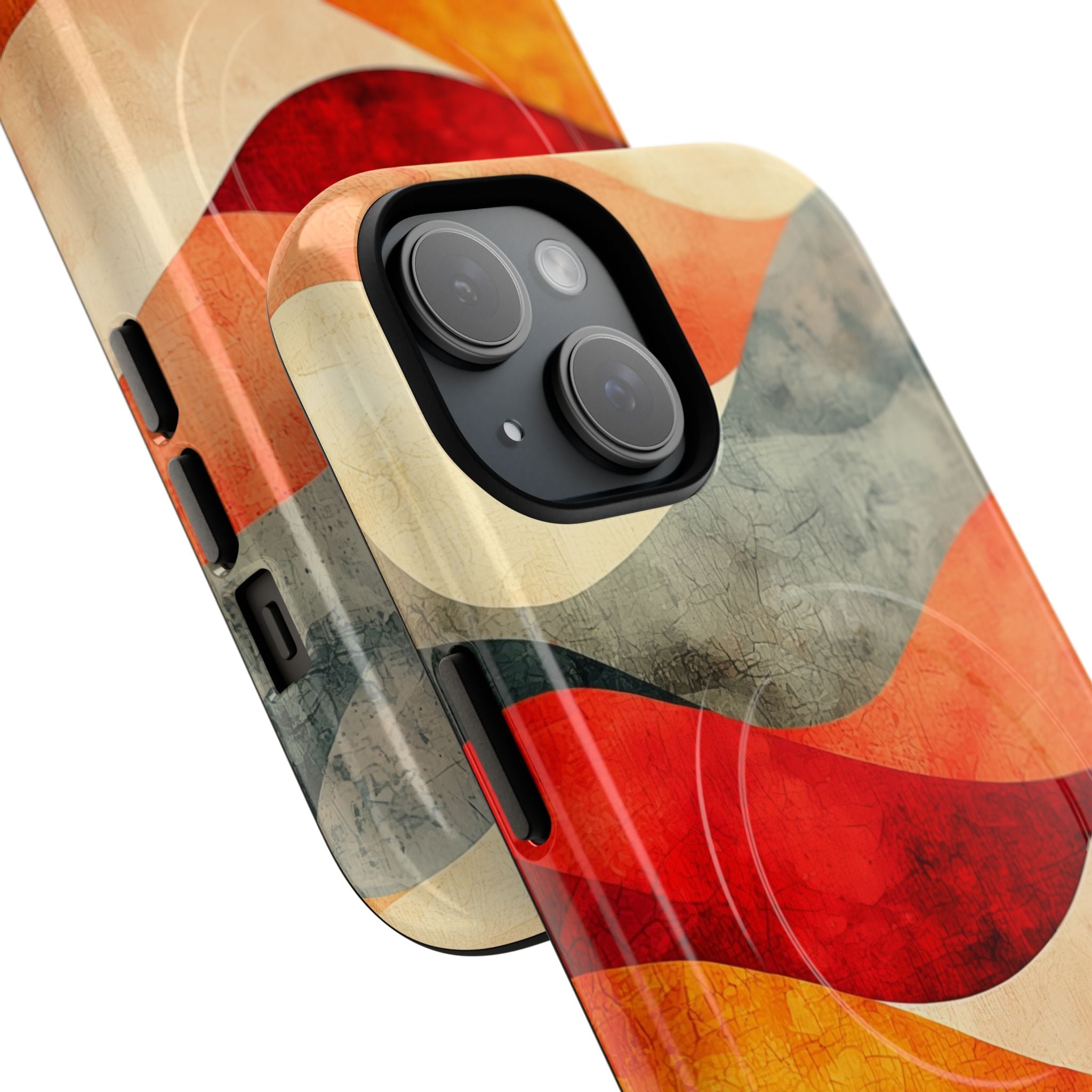 Cracked Wave Sunset iPhone 15 Case - Tough+