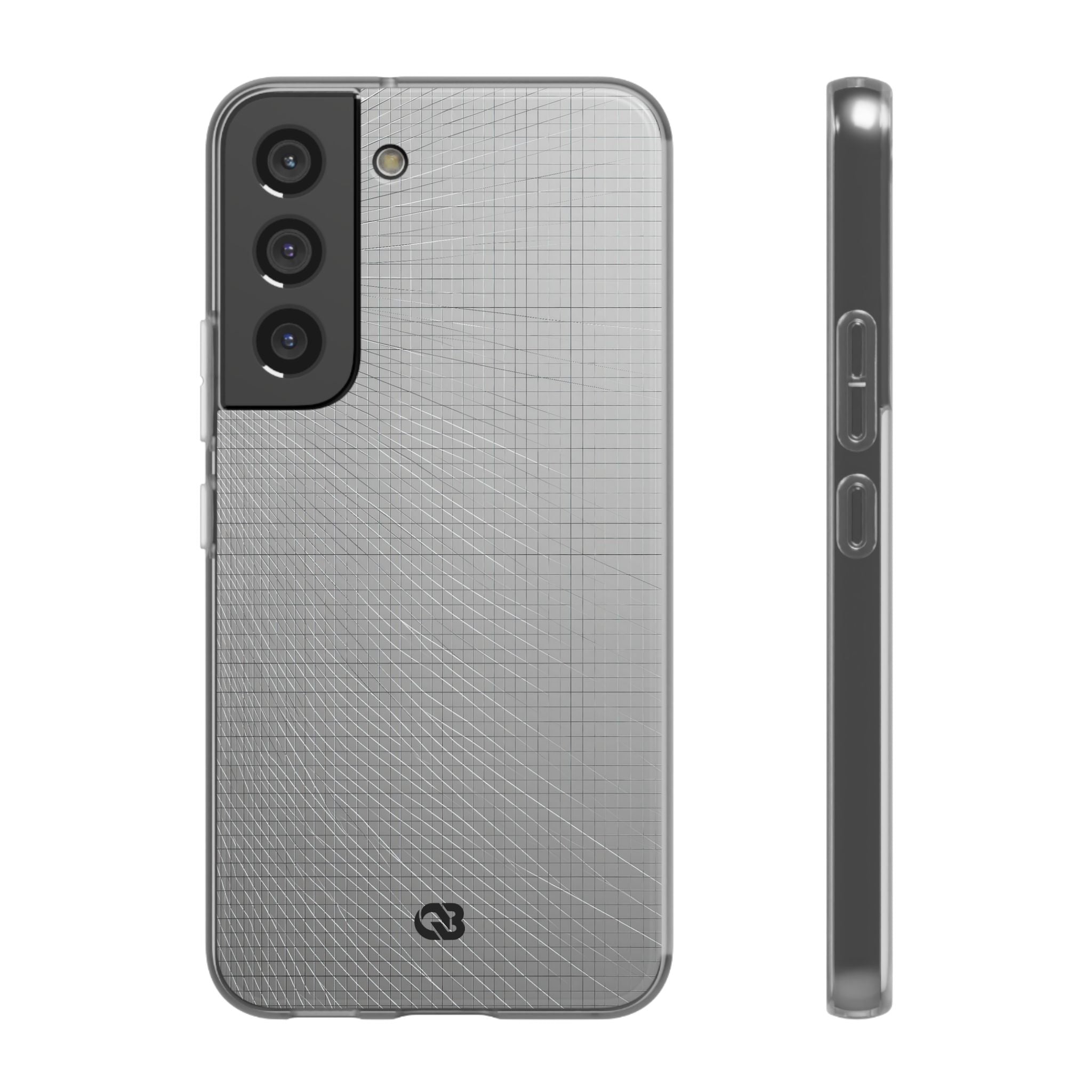Grey Lite Phone Case for Samsung - Chrome Mesh Warp