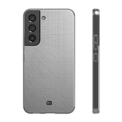 Grey Lite Phone Case for Samsung - Chrome Mesh Warp
