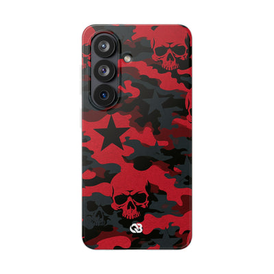 Crimson Skull Camo · Lite Phone Case for Samsung · Red