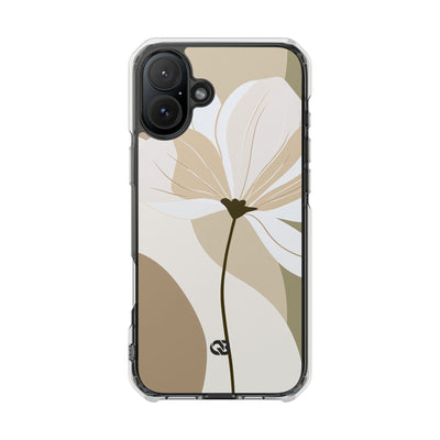 Soft Petal Bloom · Clear Impact Magnetic Phone Case for iPhone ·  Beige