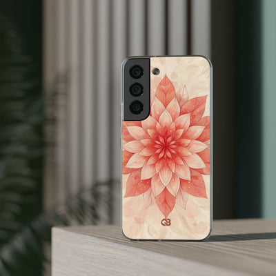 Coral Layered Bloom · Soft Phone Case for Samsung