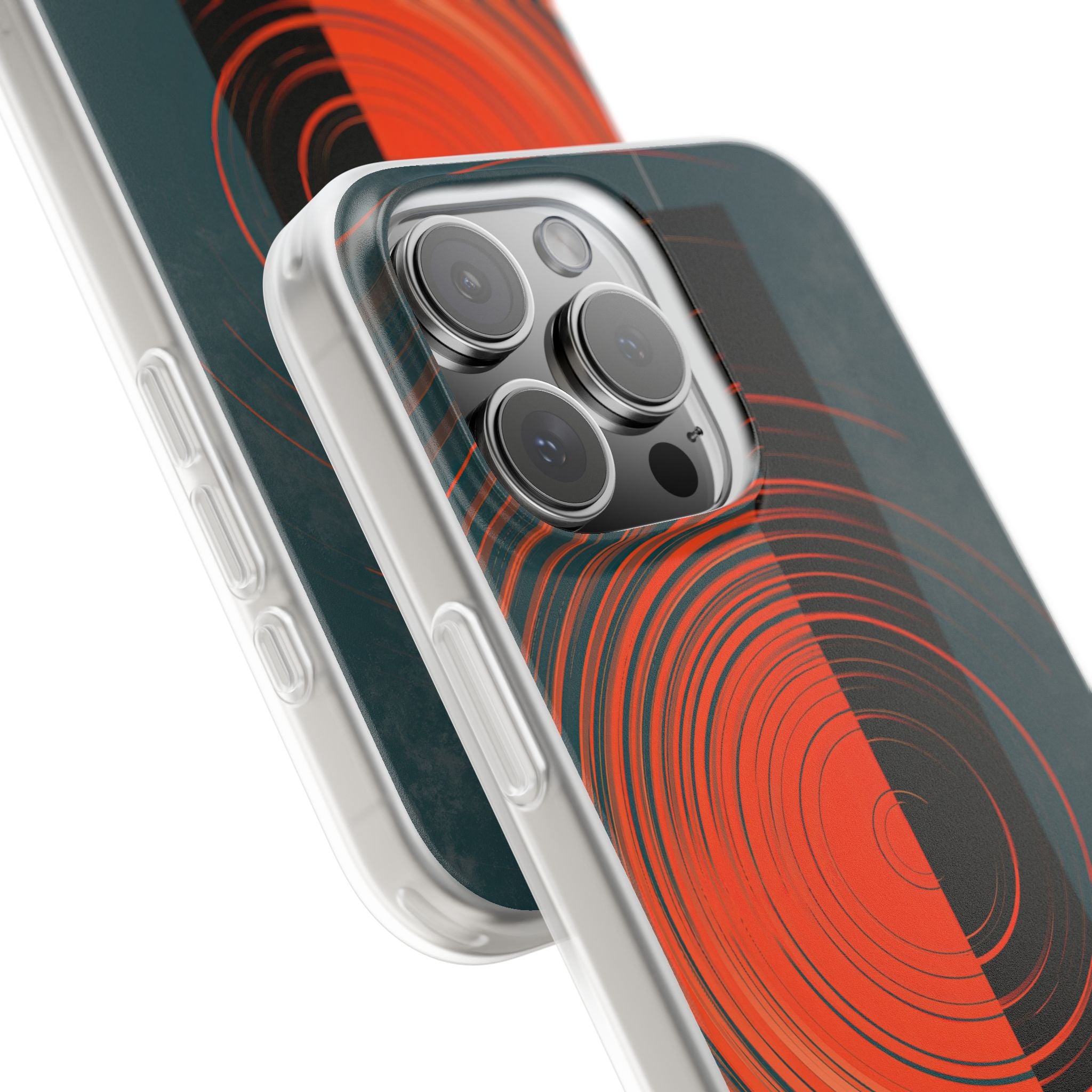 Teal Lite Phone Case for iPhone - Burnt Slate Radial