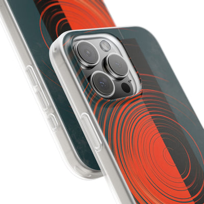 Teal Lite Phone Case for iPhone - Burnt Slate Radial