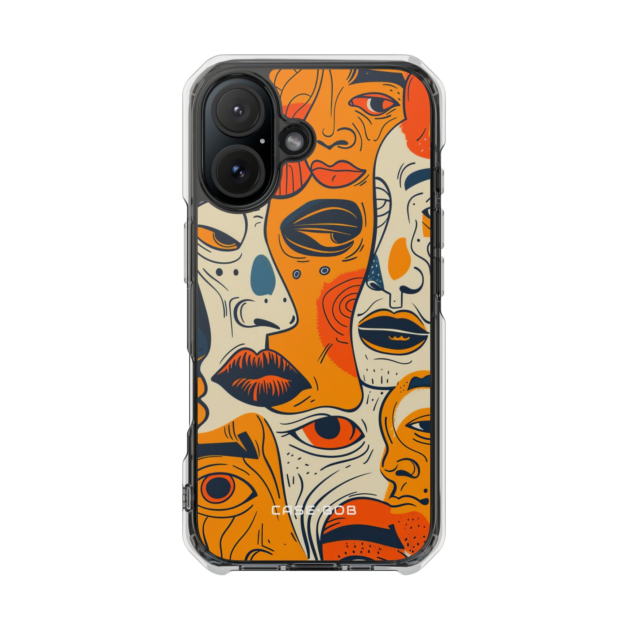 Verwickelte Gesichter Sonnenuntergang iPhone 16 Case - Impact
