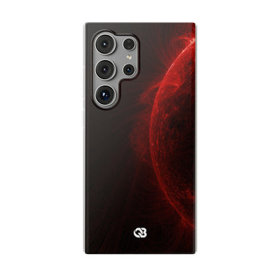 Red Lite Phone Case for Samsung - Solar Crimson Flare