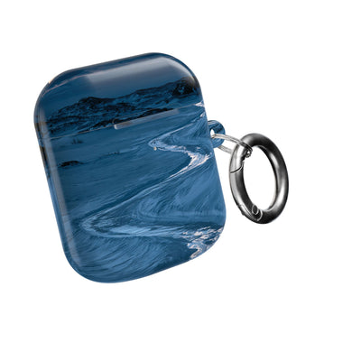 Arctic Moon Drift · Hard Case for AirPods & AirPods Pro · Blue