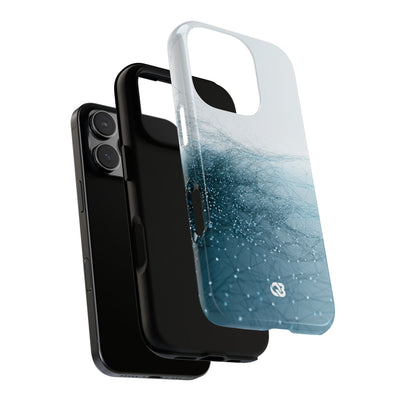 Teal Tough Phone Case for iPhone - Arctic Pulse Mesh