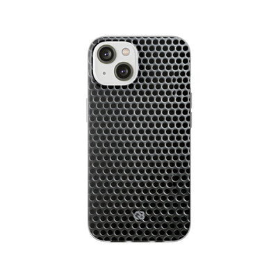 Silver Lite Phone Case for iPhone - Brutalist Steel Mesh