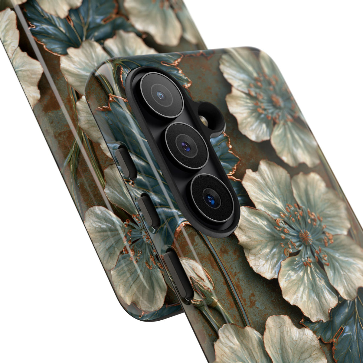 Gilded Blossom Reverie · Tough Phone Case for Samsung · Teal