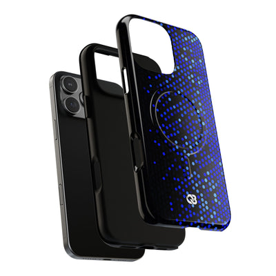 Cobalt Hex Dispersion · Tough 2.0 Magnetic Phone Case for iPhone · Blue