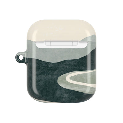 Muted Valley Vista · Hard Case for AirPods & AirPods Pro · Green