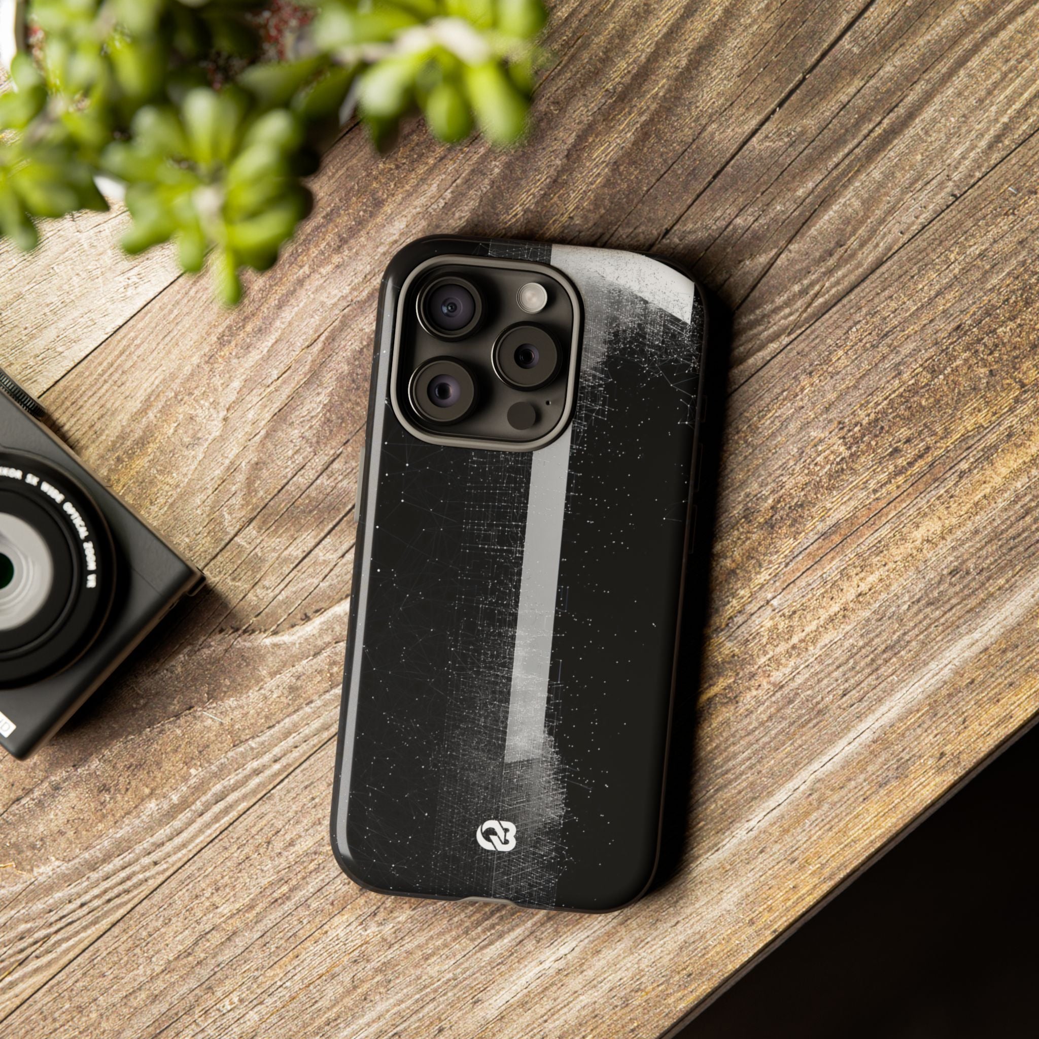 Black Tough Phone Case for iPhone - Vector Core Monolith
