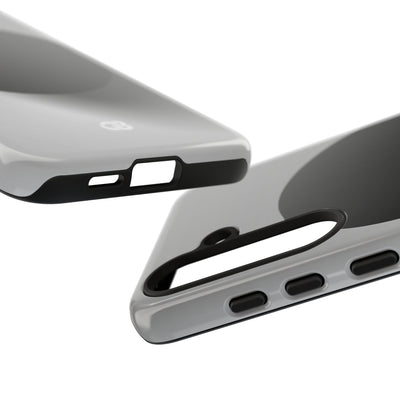 Grey Tough Phone Case for Samsung - Matte Onyx Sphere