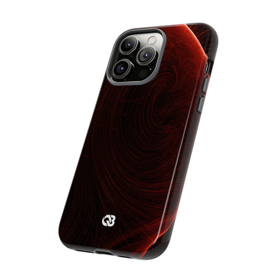 Crimson Solar Horizon · Tough Phone Case for iPhone · Red