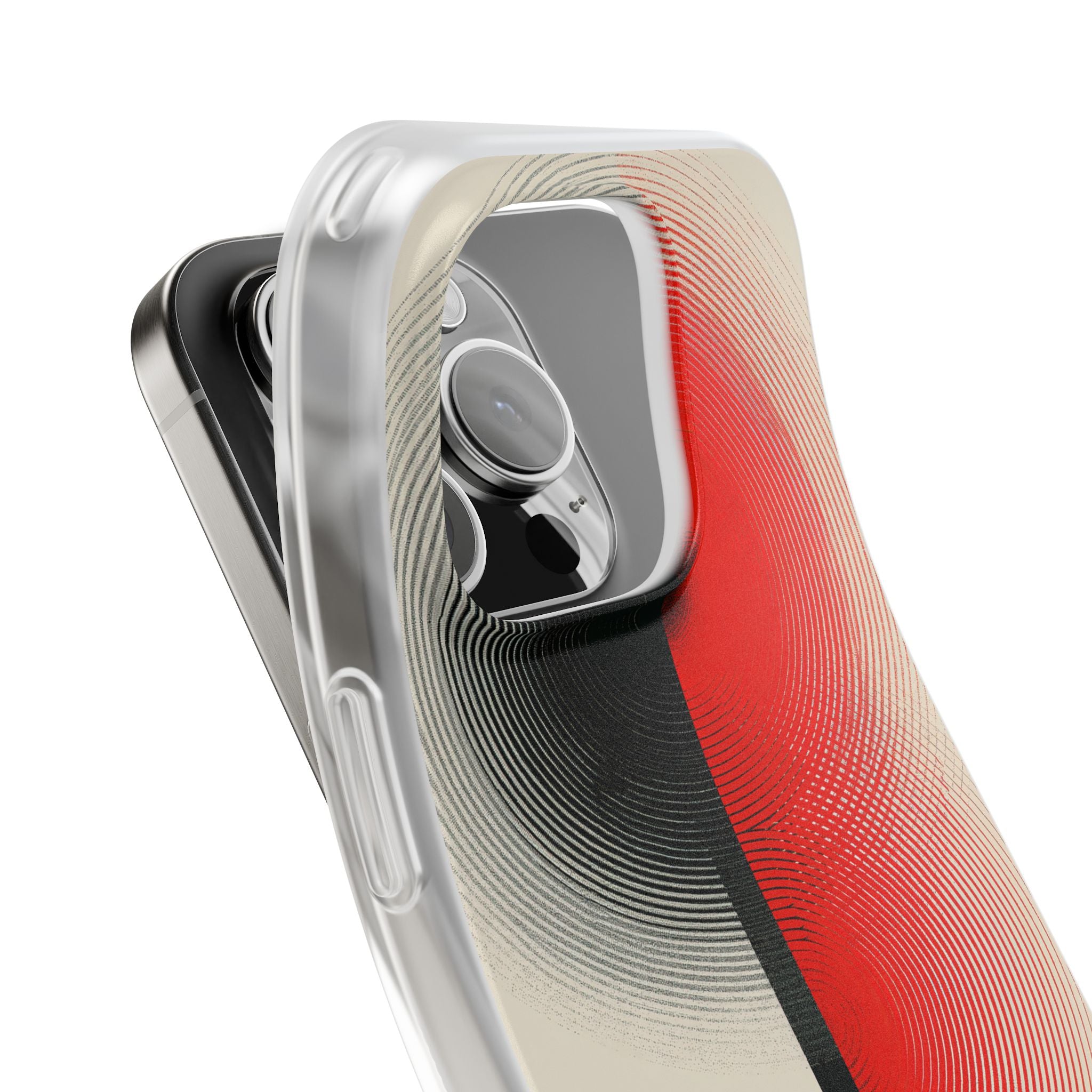 Red Lite Phone Case for iPhone - Split Signal Red