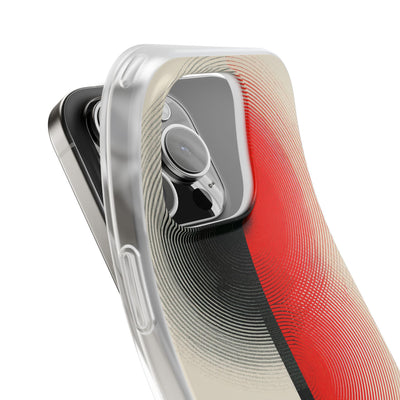 Red Lite Phone Case for iPhone - Split Signal Red