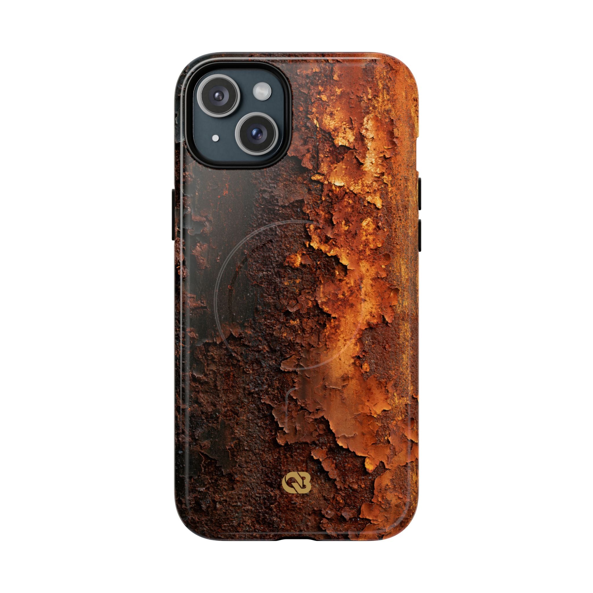 Orange Tough 2.0 Magsafe Phone Case for iPhone - Oxidized Iron Crust