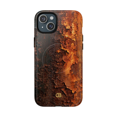 Orange Tough 2.0 Magsafe Phone Case for iPhone - Oxidized Iron Crust