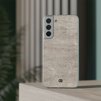 Grey Lite Phone Case for Samsung - Brutalist Stone Grit