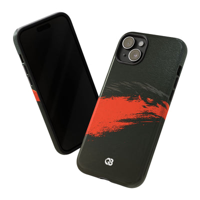 Crimson Raptor Noir · Tough Phone Case for iPhone · Black