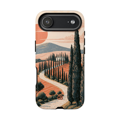 Orange Tough Phone Case for iPhone - Terracotta Ridge Trail