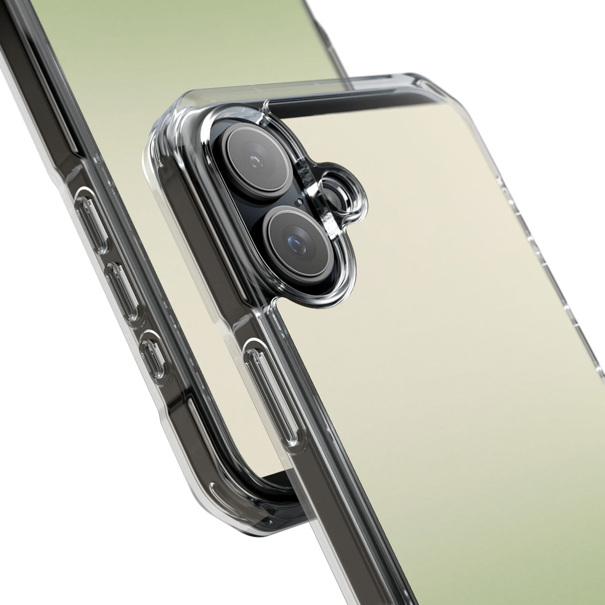 Muted Sage Ombre · Clear Impact Magnetic Phone Case for iPhone · Green