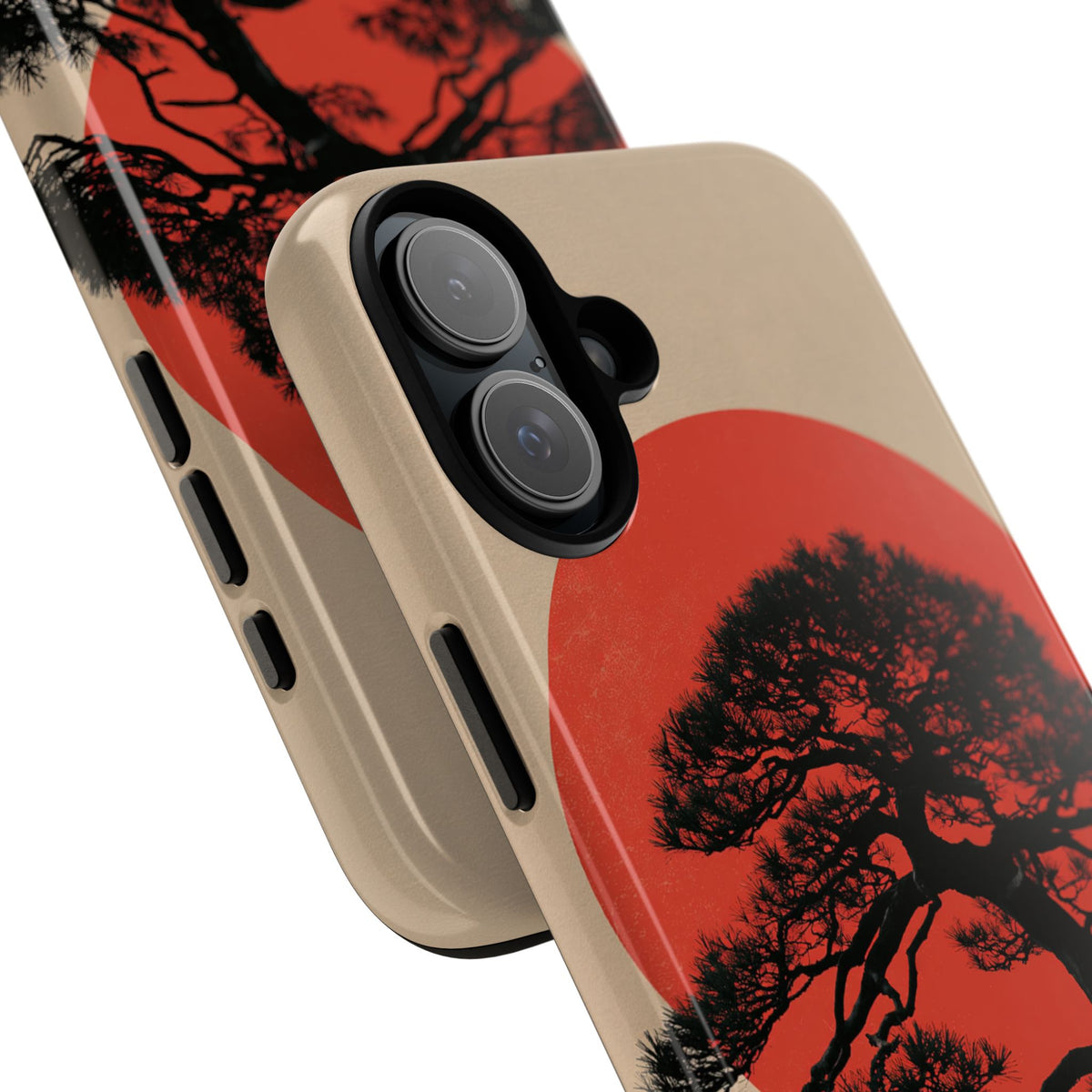 Crimson Pine Solitude · Tough Phone Case for iPhone · Beige
