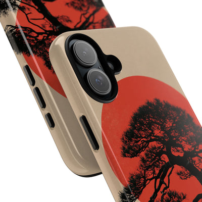 Crimson Pine Solitude · Tough Phone Case for iPhone · Beige