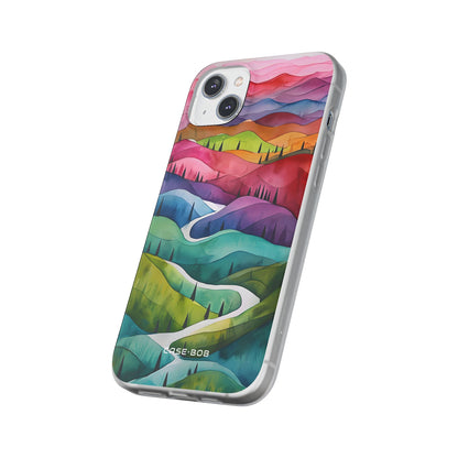 Winding Verdure iPhone 14 Plus Cover - Soft