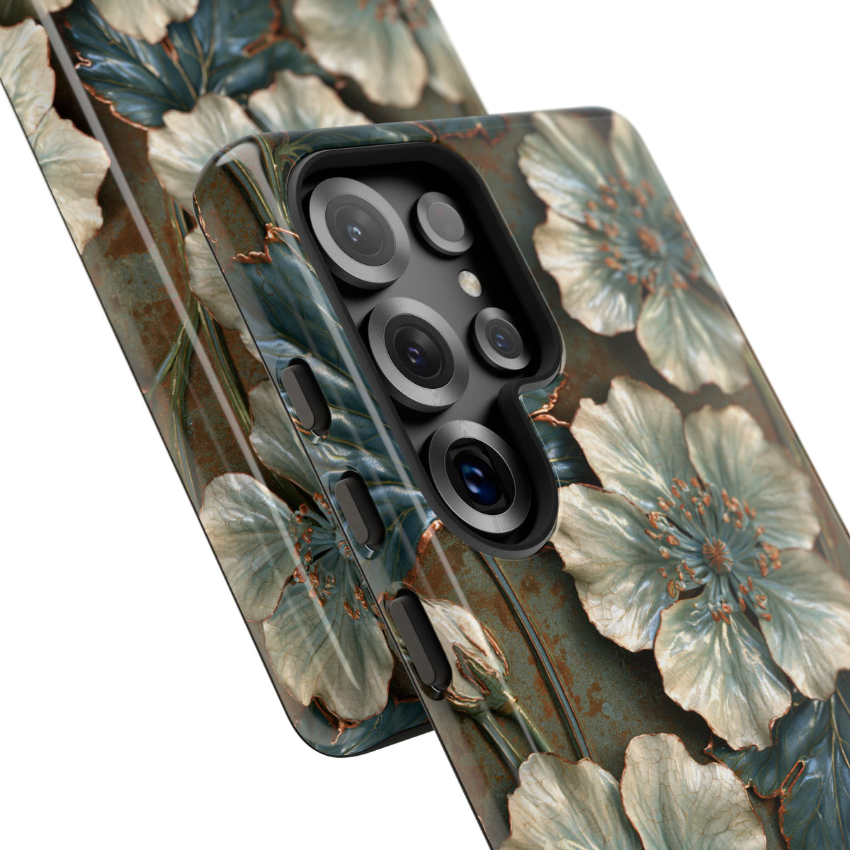 Gilded Blossom Reverie · Tough Phone Case for Samsung · Teal