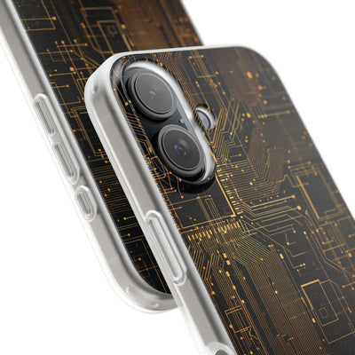 Gold Lite Phone Case for iPhone - Amber Core Mainframe