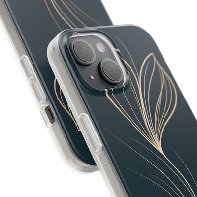 Teal Lite Phone Case for iPhone - Sandstone Silk Flora