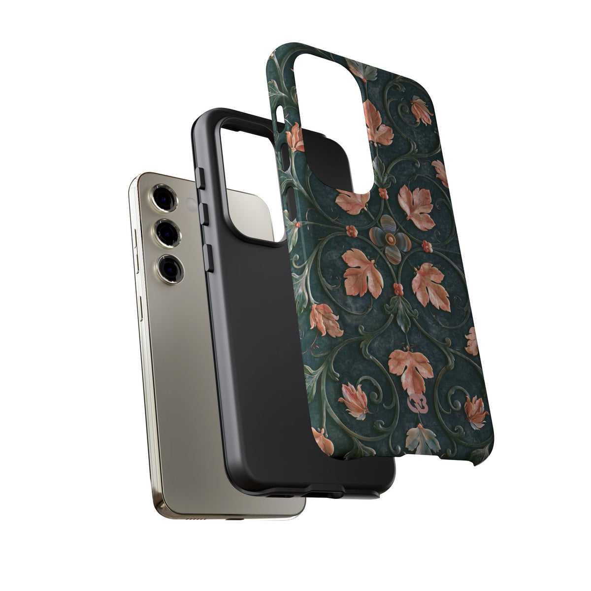 Florentine Rose Arabesque · Tough Phone Case for Samsung · Green