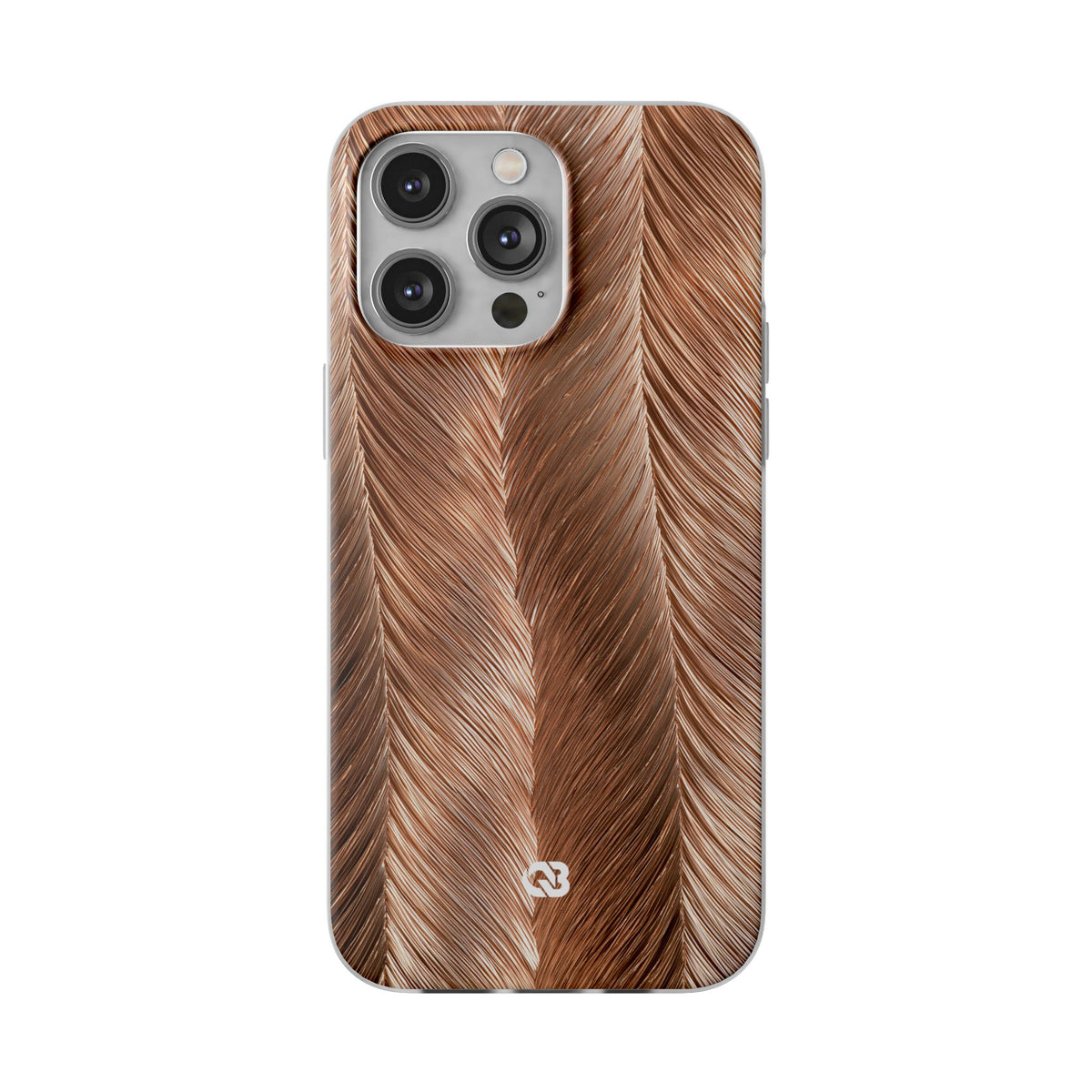 Rose Gold Weave · Lite Phone Case for iPhone ·  Brown