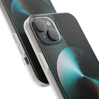 Blue Lite Phone Case for iPhone - Cyan Vector Sphere