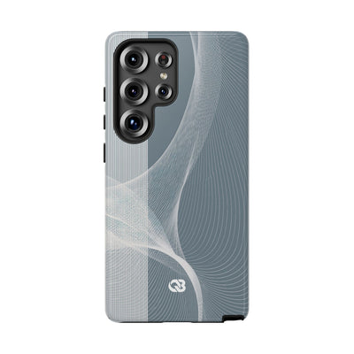 Grey Tough Phone Case for Samsung - Slate Mesh Horizon