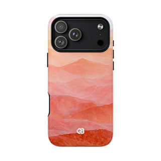 Alpenglow Ridge Vista · Tough 2.0 Magnetic Phone Case for iPhone · Orange